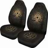 Viking Tree Of Life Vegvisir Car Seat Covers 144909 - YourCarButBetter