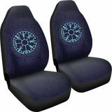 Viking Vegvisir In The Circle Of Norse Runes And Dragon Car Seat Covers Amazing 105905 - YourCarButBetter