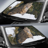 Villy Snow Leopard Cave Snow 4K Car Sun Shade 172609 - YourCarButBetter
