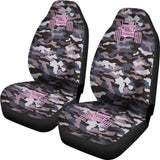 Violet Blue Camouflage Color Rosy Pink Jeep Car Seats Covers 211204 - YourCarButBetter
