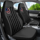 Volkswagen Custom American Flag Design Printed Car Seat Covers 212803 - YourCarButBetter