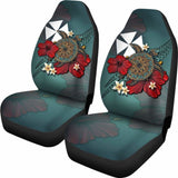 Wallis And Futuna Car Seat Covers Blue Turtle Tribal Amazing 091114 - YourCarButBetter