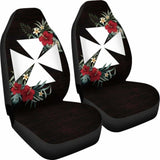Wallis And Futuna Car Seat Covers - Wallis And Futuna Coat Of Arms Hibiscus - Amazing 1 105905 - YourCarButBetter