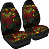 Wallis And Futuna Car Seat Covers - Wallis And Futuna Coat Of Arms Turtle Hibiscus Reggae - New 091114 - YourCarButBetter