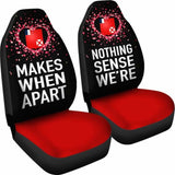 Wallis And Futuna Car Seat Covers Couple Valentine Nothing Make Sense (Set Of Two) 153908 - YourCarButBetter