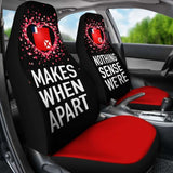Wallis And Futuna Car Seat Covers Couple Valentine Nothing Make Sense (Set Of Two) 153908 - YourCarButBetter
