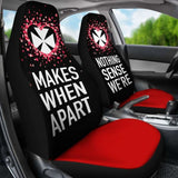 Wallis And Futuna Car Seat Covers Couple Valentine Nothing Make Sense (Set Of Two) 153908 - YourCarButBetter