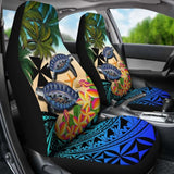 Wallis And Futuna Car Seat Covers - Polynesian Turtle Coconut Tree And Plumeria Amazing 091114 - YourCarButBetter