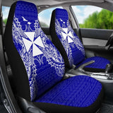 Wallis And Futuna Polynesia Car Seat Cover Map Blue 39 153908 - YourCarButBetter