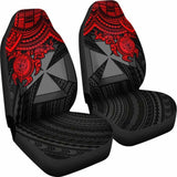 Wallis And Futuna Polynesian Car Seat Covers - Red Turtle - Amazing 091114 - YourCarButBetter