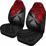 Wallis And Futuna Polynesian Car Seat Covers - Red Turtle - Amazing 091114 - YourCarButBetter