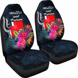 Wallis And Futuna Polynesian Car Seat Covers - Tropical Flower - 12 153908 - YourCarButBetter