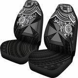 Wallis And Futuna Polynesian Car Seat Covers - White Turtle - Amazing 091114 - YourCarButBetter