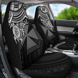 Wallis And Futuna Polynesian Car Seat Covers - White Turtle - Amazing 091114 - YourCarButBetter