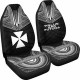 Wallis And Futuna Polynesian Chief Car Seat Cover Black Version 10 153908 - YourCarButBetter