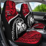 Wallis And Futuna Tapa Car Seat Covers Polynesian Shark Tattoo Amazing 105905 - YourCarButBetter