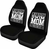 Warning Swim Mom will Yell Loudly Car Seat Covers 174914 - YourCarButBetter