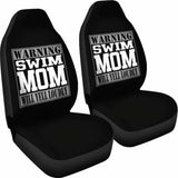Warning Swim Mom will Yell Loudly Car Seat Covers 174914 - YourCarButBetter
