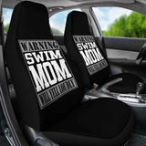 Warning Swim Mom will Yell Loudly Car Seat Covers 174914 - YourCarButBetter
