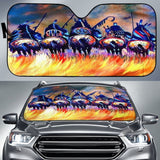 Warriors Native American Auto Sun Shades 093223 - YourCarButBetter