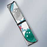 Watercolor Bowling Pattern Car Auto Sun Shades 460402 - YourCarButBetter