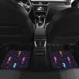 Watercolor Colorful Seahorse Pattern Front And Back Car Mats 174914 - YourCarButBetter