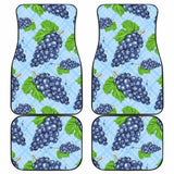 Watercolor Grape Pattern Front And Back Car Mats 174914 - YourCarButBetter