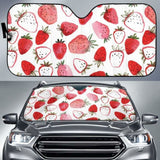Watercolor Hand Drawn Beautiful Strawberry Pattern Car Auto Sun Shades 460402 - YourCarButBetter