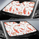 Watercolor Koi Fish Carp Fish Pattern Car Auto Sun Shades 104020 - YourCarButBetter