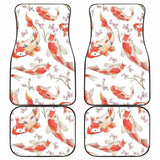 Watercolor Koi Fish Carp Fish Pattern Front And Back Car Mats 154230 - YourCarButBetter
