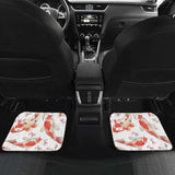 Watercolor Koi Fish Carp Fish Pattern Front And Back Car Mats 154230 - YourCarButBetter