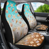 Watercolor Ocean Pattern Car Seat Covers 174914 - YourCarButBetter