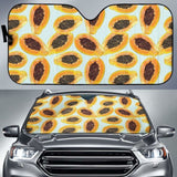 Watercolor Papaya Pattern Car Auto Sun Shades 182102 - YourCarButBetter