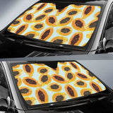 Watercolor Papaya Pattern Car Auto Sun Shades 182102 - YourCarButBetter