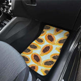 Watercolor Papaya Pattern Front And Back Car Mats 174914 - YourCarButBetter