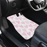 Watercolor Pink Heart Pattern Front And Back Car Mats 174914 - YourCarButBetter