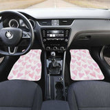 Watercolor Pink Heart Pattern Front And Back Car Mats 174914 - YourCarButBetter