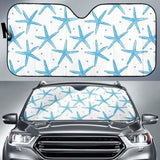 Watercolor Starfish Pattern Car Auto Sun Shades 460402 - YourCarButBetter