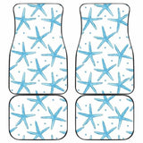 Watercolor Starfish Pattern Front And Back Car Mats 174914 - YourCarButBetter