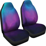Watercolor Teal Purple And Blue Ombre Car Seat Covers 174914 - YourCarButBetter