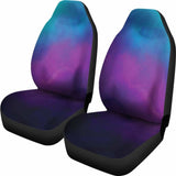 Watercolor Teal Purple And Blue Ombre Car Seat Covers 174914 - YourCarButBetter