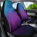 Watercolor Teal Purple And Blue Ombre Car Seat Covers 174914 - YourCarButBetter