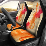 Watercolor Violin Car Seat Covers 174914 - YourCarButBetter