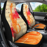 Watercolor Violin Car Seat Covers 174914 - YourCarButBetter