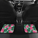 Watermelons Tropical Palm Leaves Pattern Front And Back Car Mats 174914 - YourCarButBetter