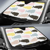 Whale Dot Pattern Car Auto Sun Shades 085424 - YourCarButBetter