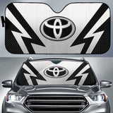 White And Black Toyota Amazing Style Car Auto Sun Shades Custom 1 210601 - YourCarButBetter