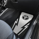 White And Black Toyota Amazing Style Car Floor Mats Custom 1 210601 - YourCarButBetter