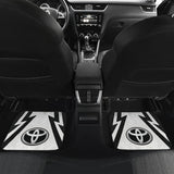 White And Black Toyota Amazing Style Car Floor Mats Custom 1 210601 - YourCarButBetter
