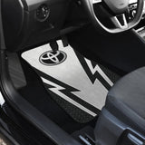 White And Black Toyota Amazing Style Car Floor Mats Custom 1 210601 - YourCarButBetter